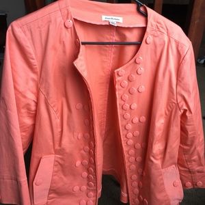 Joan Rivers Disc Embellished Zip Front Jacket -18W